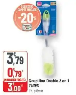 G20 Goupillon double 2 en 1 tigex offre