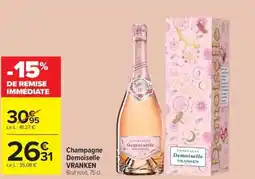 Carrefour Market Champagne demoiselle vranken offre