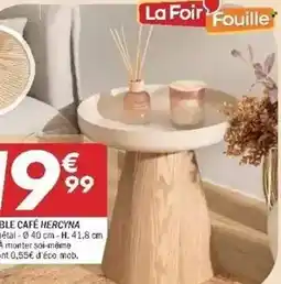 La Foir'Fouille Ble café offre