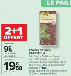 Carrefour Drive Carrefour - ecorces de pin nf offre