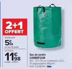 Carrefour Drive Carrefour - sac de jardin offre