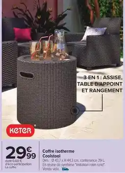 Carrefour Drive Dim - coffre isotherme coolstol offre