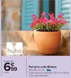 Carrefour Drive Hyba - pot terre cuite matera offre