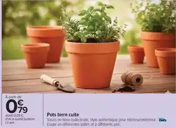 Carrefour Drive Pots terre cuite offre