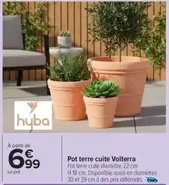 Carrefour Drive Hyba - pot terre cuite volterra offre