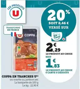 Hyper U U - coppa en tranches offre