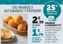 Hyper U U - orange a dessert offre