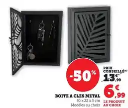 Hyper U Boite a cles metal offre