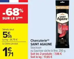 Carrefour Market Charcuterie saint agaune offre