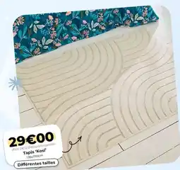 L'incroyable Tapis 'kosi' offre