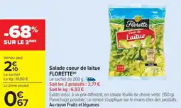 Carrefour Market Salade coeur de laitue florette offre