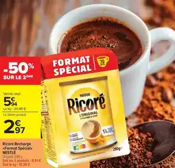 Carrefour Market Ricoré recharge format spécial nestlé offre