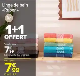Carrefour Market Linge de bain ruben offre
