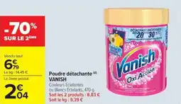Carrefour Market Poudre détachante vanish offre