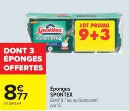 Carrefour Market Éponges spontex offre