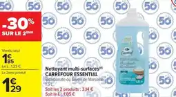 Carrefour Market Nettoyant multi-surfaces carrefour essential bicarbonate ou savon de marseille, offre