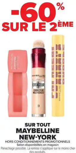 Carrefour Market SUR TOUT MAYBELLINE NEW-YORK offre