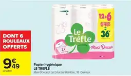 Carrefour Market Papier hygiénique le trefle offre
