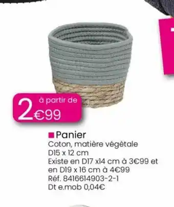 Kandy Panier offre