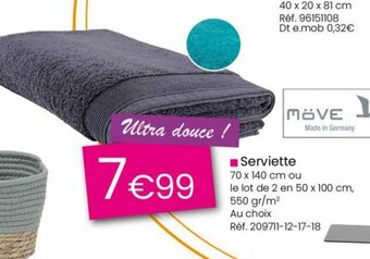 Kandy Serviette offre
