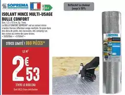 Brico Cash Soprema - isolant mince multi-usage bulle confort offre