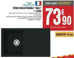 Brico Cash Dim - évier encastrable nali offre