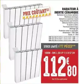 Brico Cash Radiateur à inertie céramique offre
