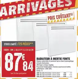 Brico Cash Dim - radiateur à inertie fonte offre