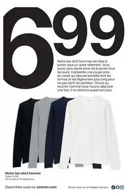 Zeeman Zeeman tee-shirt homme offre