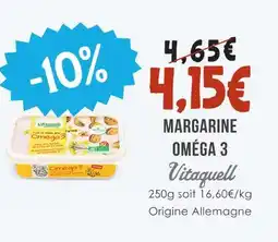 Naturalia Vitaguell margarine oméga 3 offre