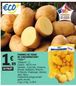 E.Leclerc ECO+ Pommes de terre de consommation offre