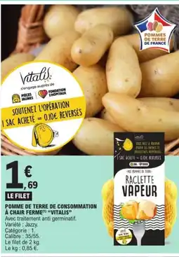 E.Leclerc VITALIS Pomme de terre de consommation à chair ferme offre
