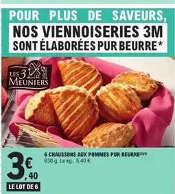 E.Leclerc 6 chaussons aux pommes pur beurre offre