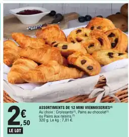 E.Leclerc Assortiments de 12 mini viennoiseries offre