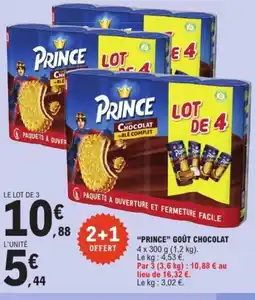 E.Leclerc PRINCE Goût chocolat offre