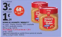 E.Leclerc MENGUY'S Beurre de cacahuète offre