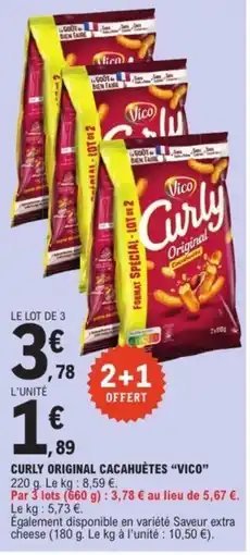 E.Leclerc VICO Curly original cacahuètes offre