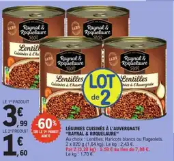 E.Leclerc RAYNAL & ROQUELAURE Légumes cuisinés à l'auvergnate offre