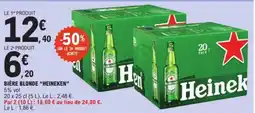E.Leclerc HEINEKEN Bière blonde offre