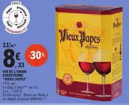 E.Leclerc VIEUX PAPES Vin de l'union européenne offre