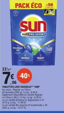 E.Leclerc SUN Tablettes lae vaissell offre