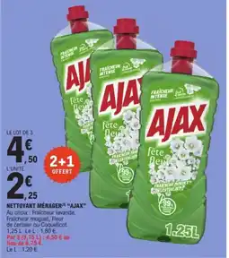 E.Leclerc AJAX Nettoyant menager offre