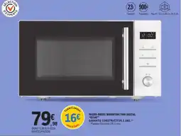 E.Leclerc ELSAY Micro-ondes monofonction digital offre