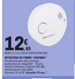 E.Leclerc SENTINEL Détecteur de fumée offre
