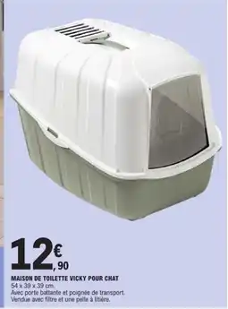 E.Leclerc Maison de toilette vicky pour chat offre