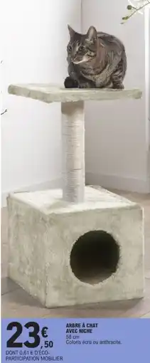 E.Leclerc Arbre à chat avec niche offre
