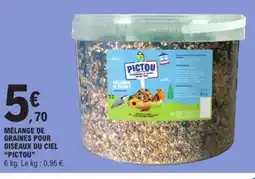 E.Leclerc PICTOU Mélange de graines pour oiseaux du ciel offre