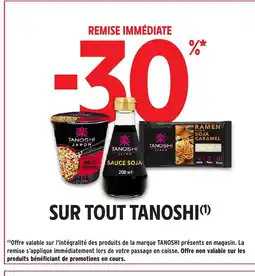 Intermarché TANOSHI Sur tout offre