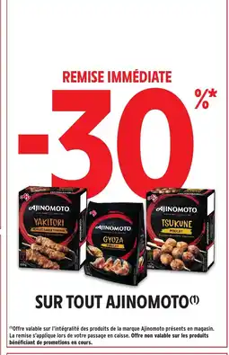 Intermarché AJINOMOTO Sur tout offre