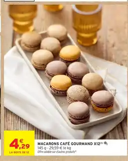 Intermarché Macarons café gourmand x12 offre